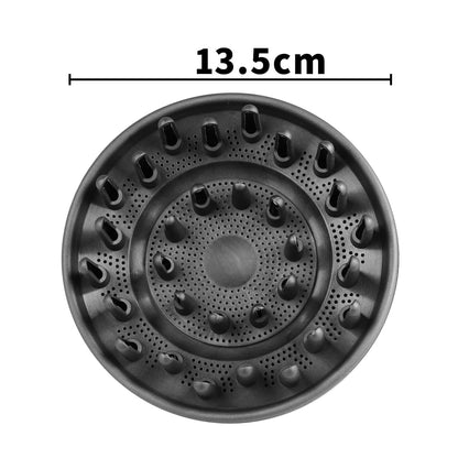 Premium third-party diffuser attachment for wavy and coily hair types