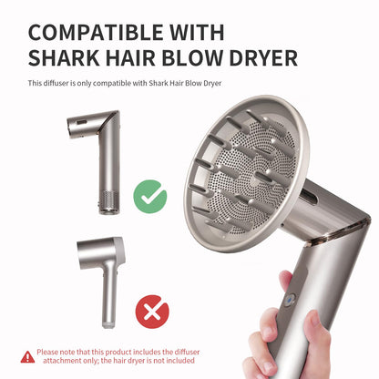 Nekuma hair diffuser accessory for curly girl method styling routine