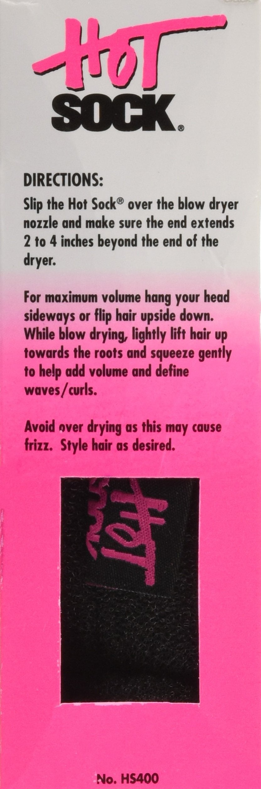 Universal foam fabric sock diffuser attached to a blow dryer nozzle