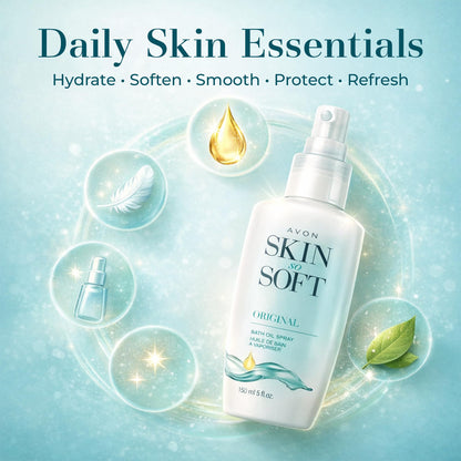 Close-up of the pump mechanism on the Avon Skin So Soft dry oil bottle ensuring even application.