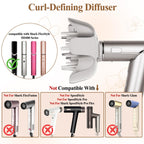Fabmira diffuser attachment compatible with Shark FlexStyle showcasing the deep bowl design for coily hair