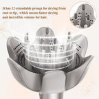 Close up view of the back connection mechanism of the Fabmira styling diffuser for HD400 series dryers