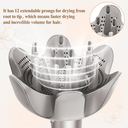 Close up view of the back connection mechanism of the Fabmira styling diffuser for HD400 series dryers