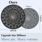 Fabmira hair dryer diffuser side profile illustrating the extended prong length.