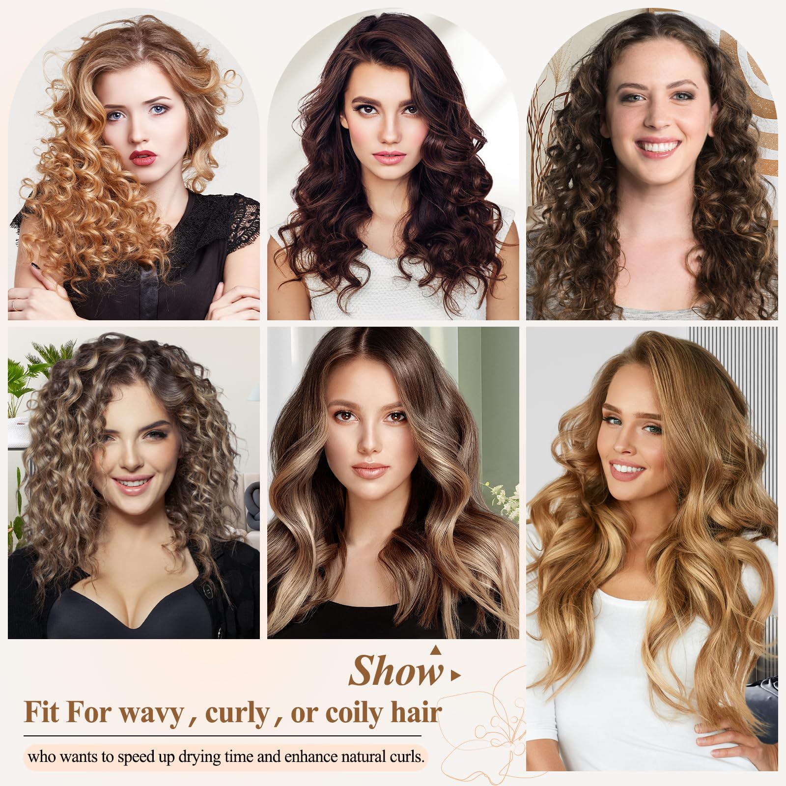 Premium retail packaging of the Fabmira curl defining diffuser accessory imported from the USA