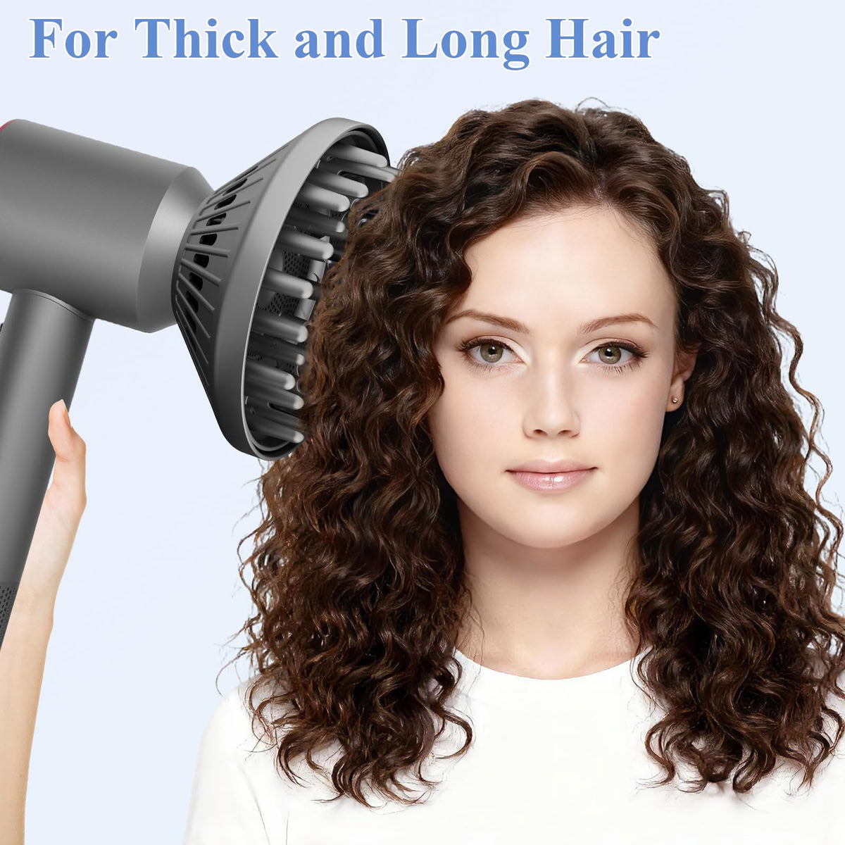 Fabmira oversized diffuser nozzle accessory displaying the wide coverage styling surface.