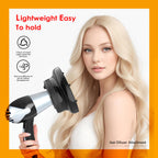 BLOLYO curly hair diffuser showing adjustable rotary locking mechanism nozzle
