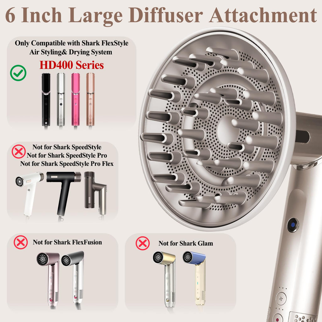 Chivixe curly hair attachment displaying the secure magnetic connection mechanism on the back base
