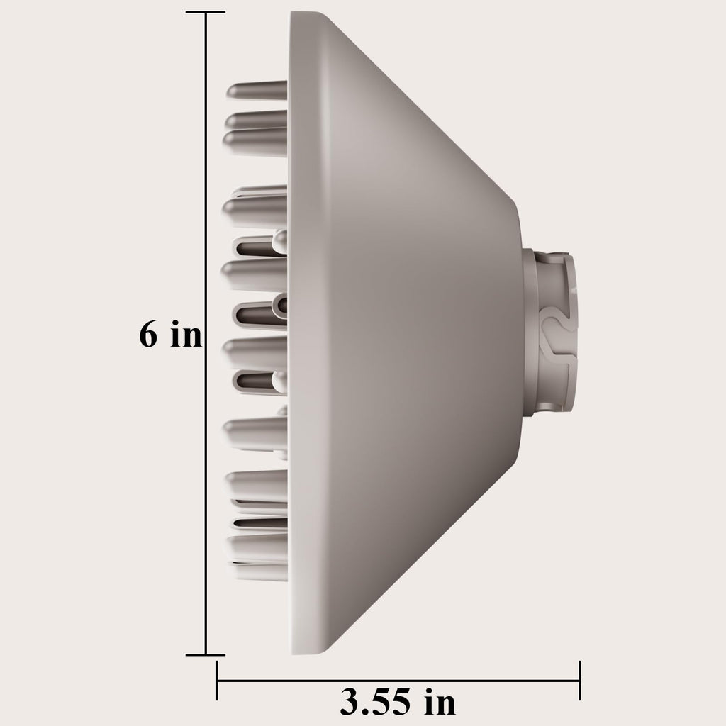 Chivixe large hair diffuser attachment showing the complete exterior design and matte black finish