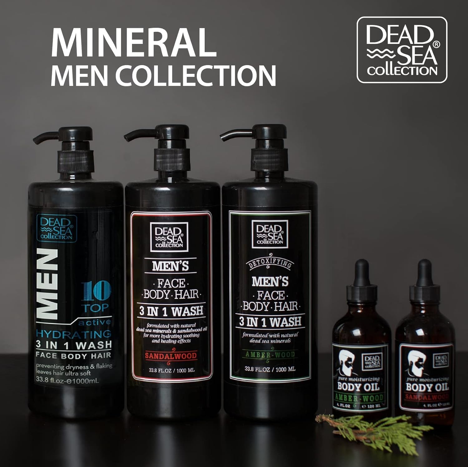 Dead Sea Collection sandalwood bath soak product branding