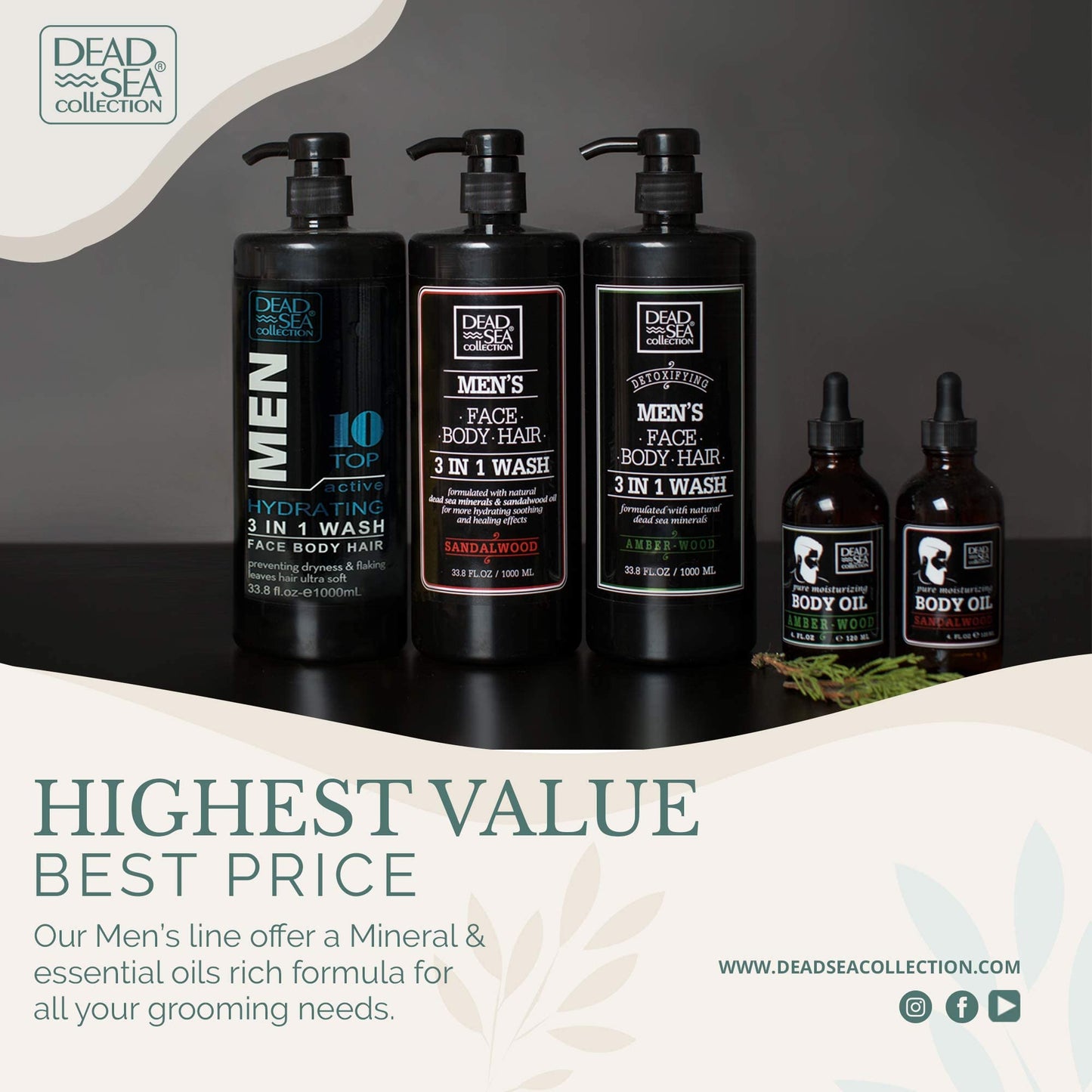 Detailed product label showing sandalwood oil ingredients