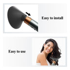 Detailed shot of the long prongs engineered to lift curls from the root for maximum salon volume.