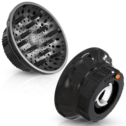 Ludvento ionic hair diffuser attachment demonstrating wide bowl diameter