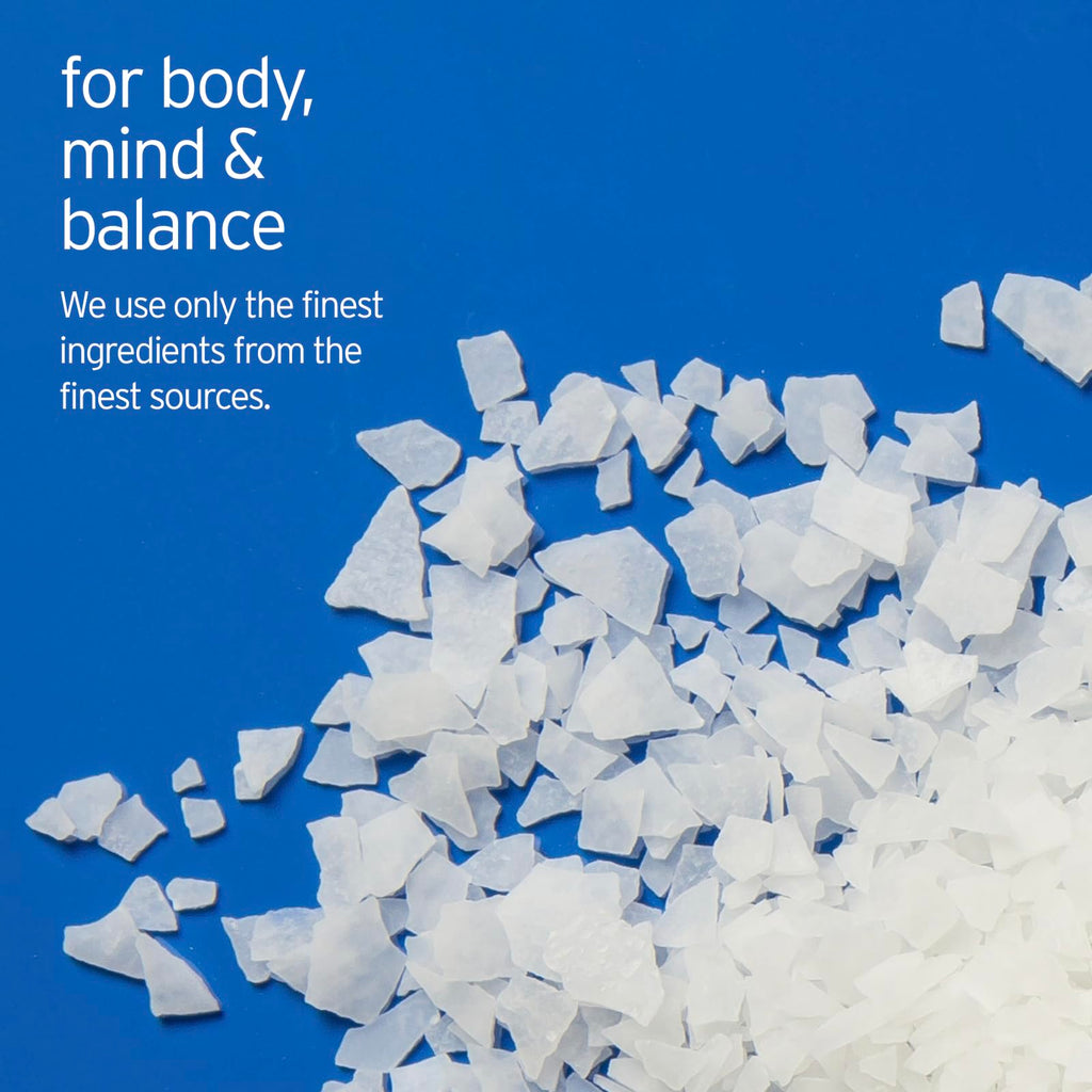 Life-Flo pure magnesium flakes displayed for foot soak use