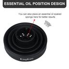 Packaging view of the authentic USA imported KingKam collapsible hair dryer diffuser for textured hair care.