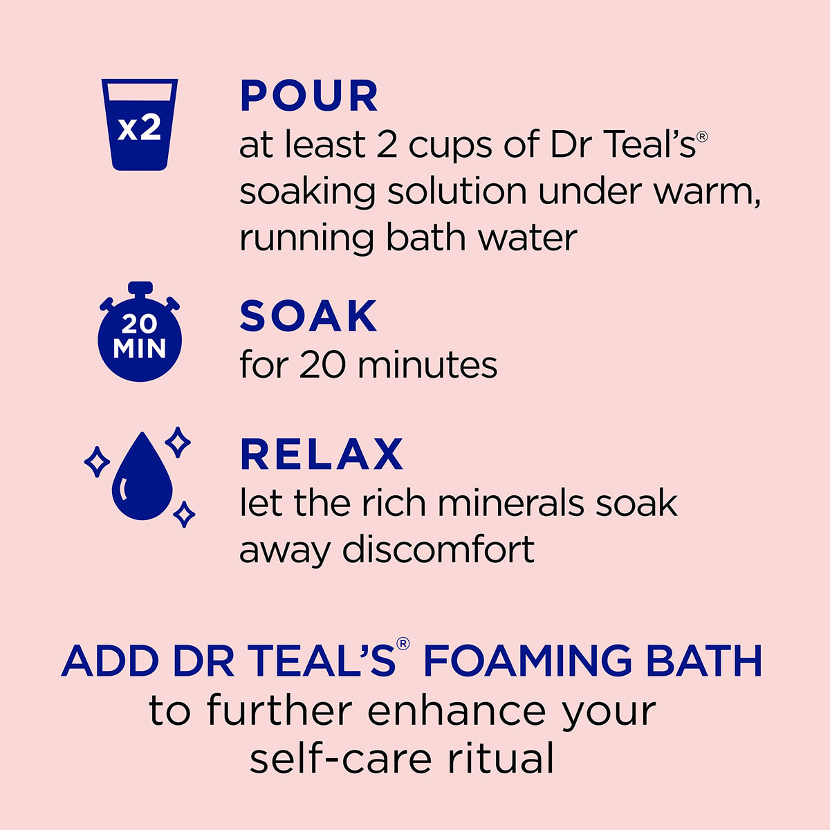 Dr Teal's Epsom salt crystals texture and appearance