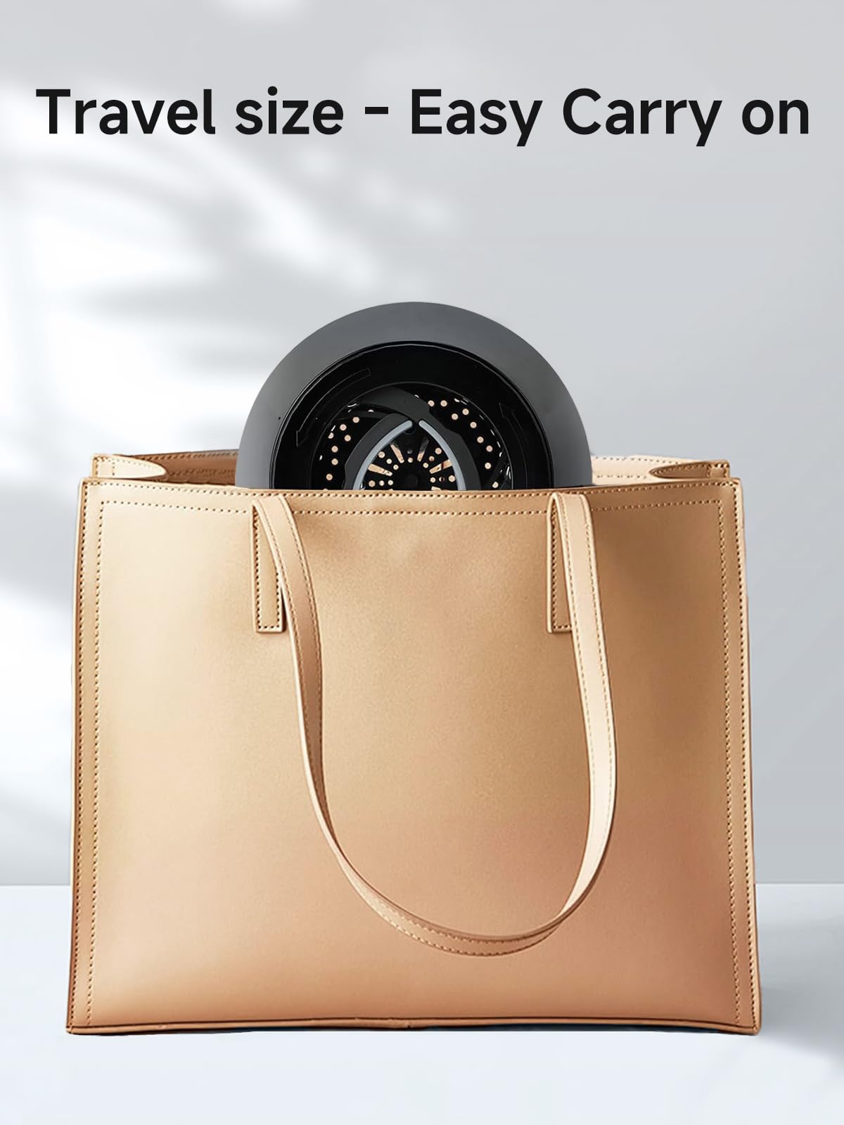 Packaging view of the authentic imported universal hair diffuser attachment for travel and salon use.