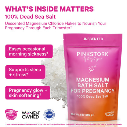 Pink Stork magnesium flakes pouch packaging