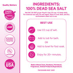 Natural mineral bath soak in a ceramic bowl