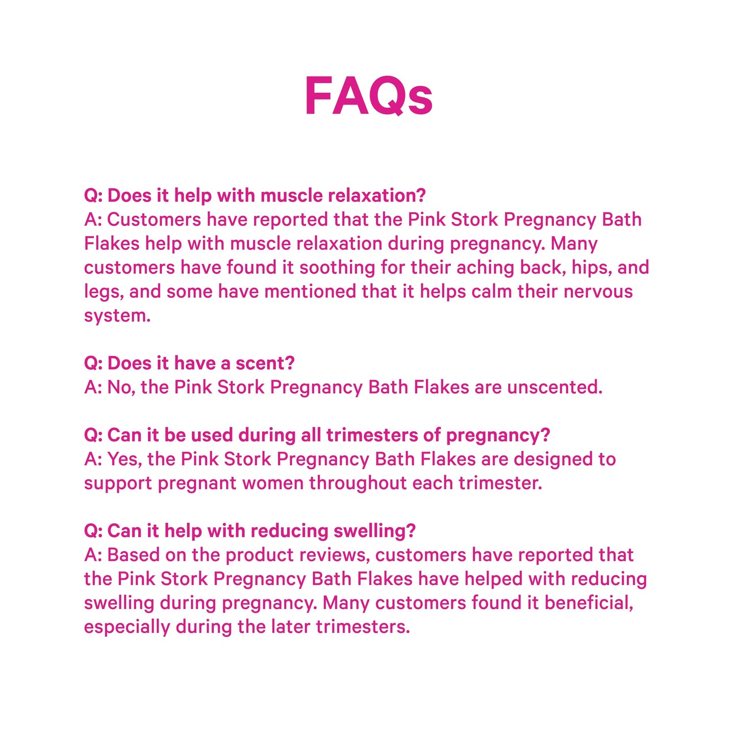Usage illustration for Pink Stork bath soak