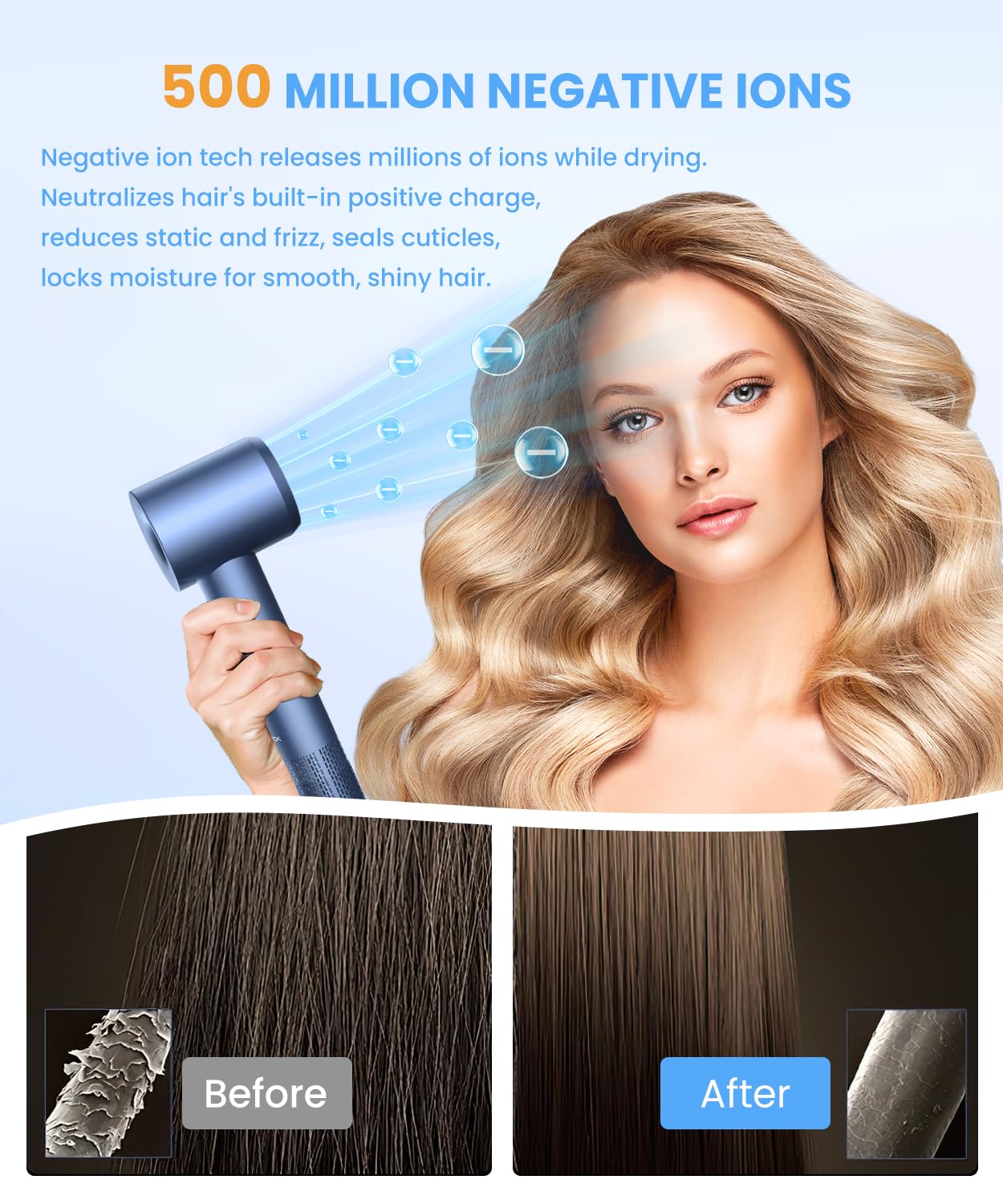 Lampick ionic hair dryer premium packaging for authentic USA imported beauty tools