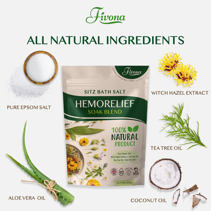 Natural soak blend for postpartum recovery and hemorrhoids
