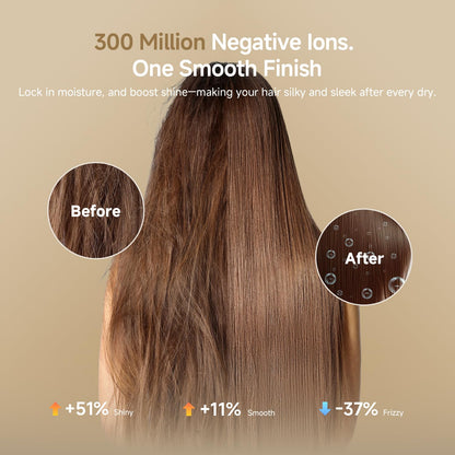 Ergonomic handle of Dreame portable hair dryer