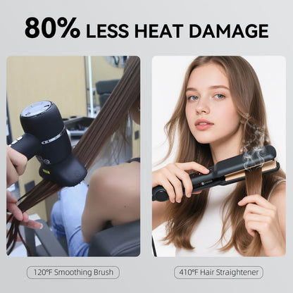 Close up of 160000 RPM high speed ionic hair dryer nozzle