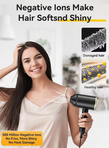 Mesheen high-speed hair dryer side profile for travel