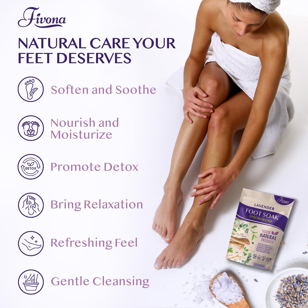 Fivona soothing foot soak lifestyle spa application