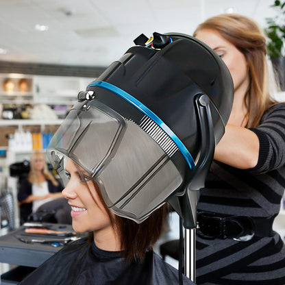 Nova Microdermabrasion adjustable floor hair dryer packaging details and included assembly hardware components