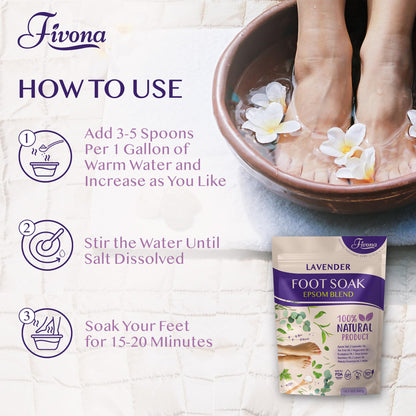 Fivona foot soak container beside a bowl of warm water for pedicure