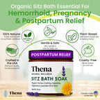 Thena Organic Sitz Bath Soak ingredients label close up