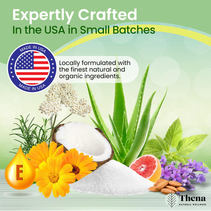 Detailed view of Thena Natural Wellness premium bath salts