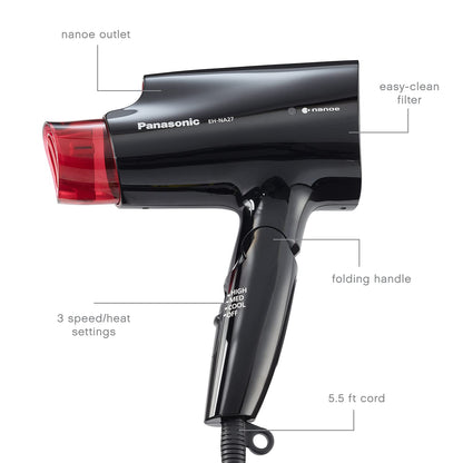 Panasonic hair dryer with nanoe technology showing airflow mechanism