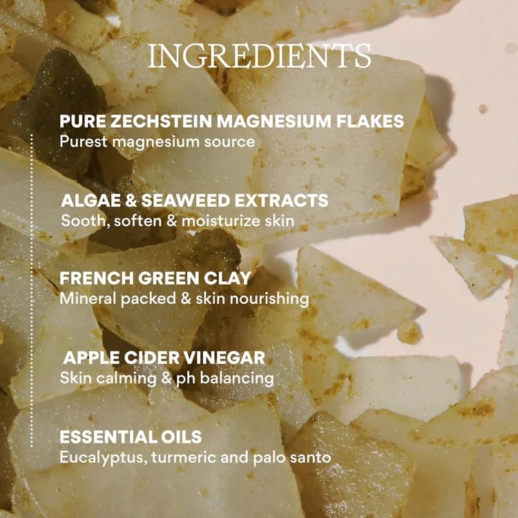 Back view of Higherdose Serotonin Soak with ingredients and directions