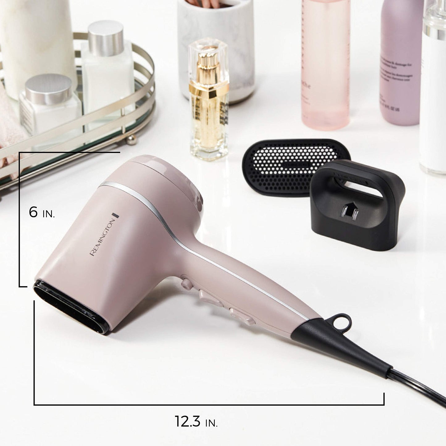 Remington 1875W hair dryer packaging showing authentic imported product details.