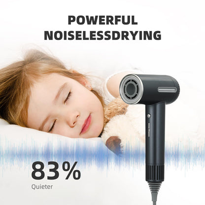 ONWAY thermo control hair dryer with magnetic concentrator nozzle attachment for precision straightening