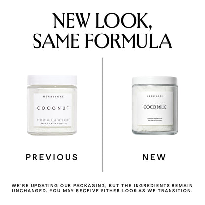Texture of Herbivore Coconut Milk Bath Soak powder
