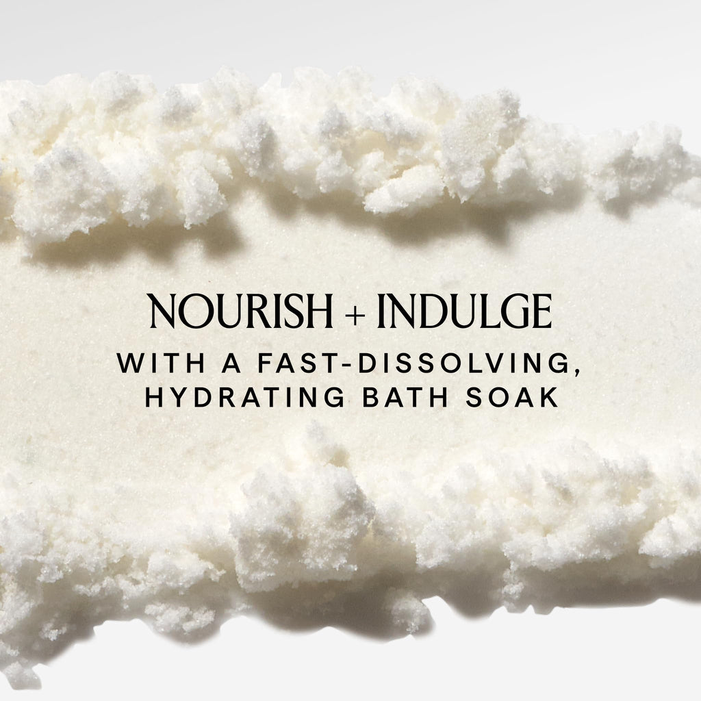 Herbivore Botanicals Coconut Milk Bath Soak lifestyle bathroom setting