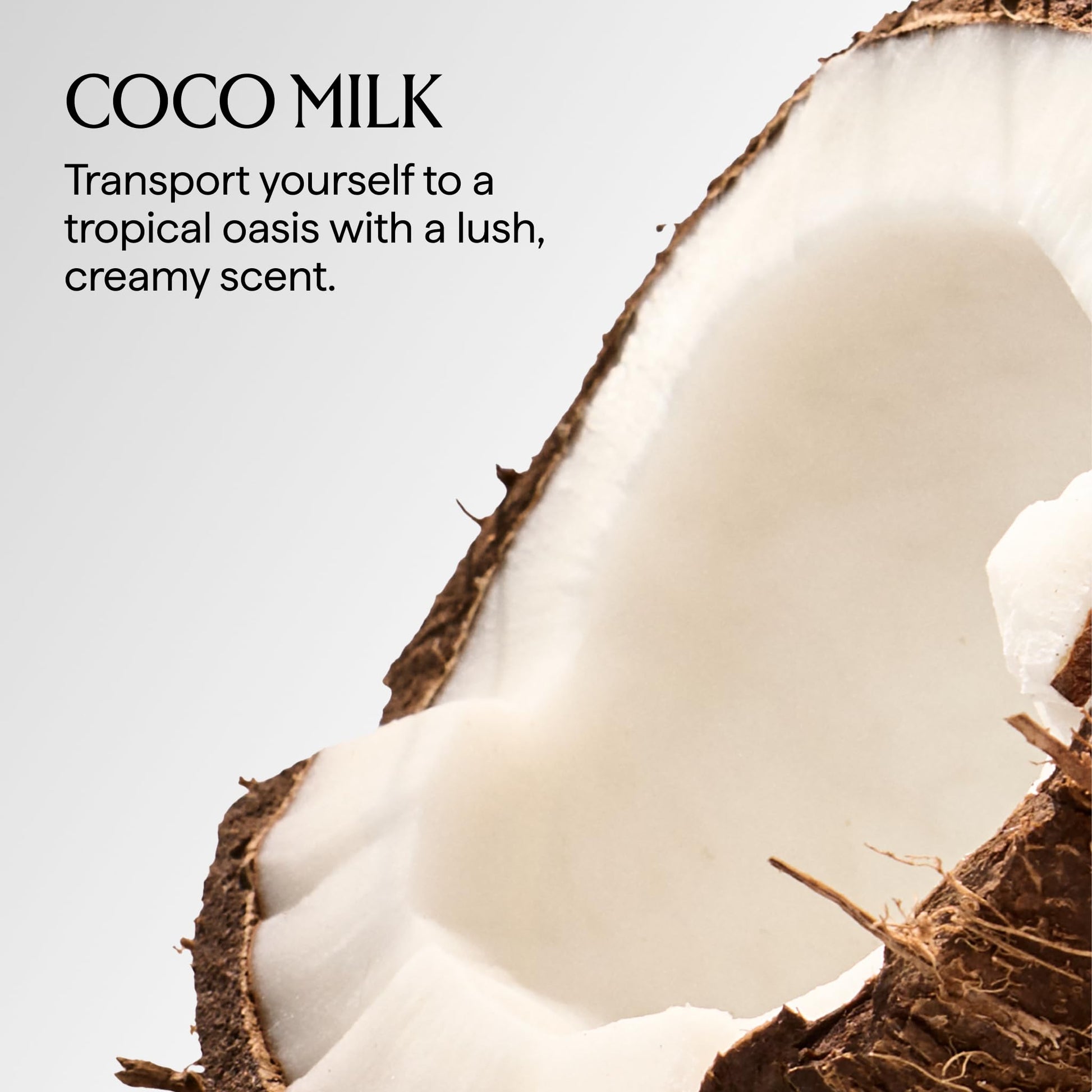 Ingredient label of Herbivore Botanicals Coconut Milk Bath Soak