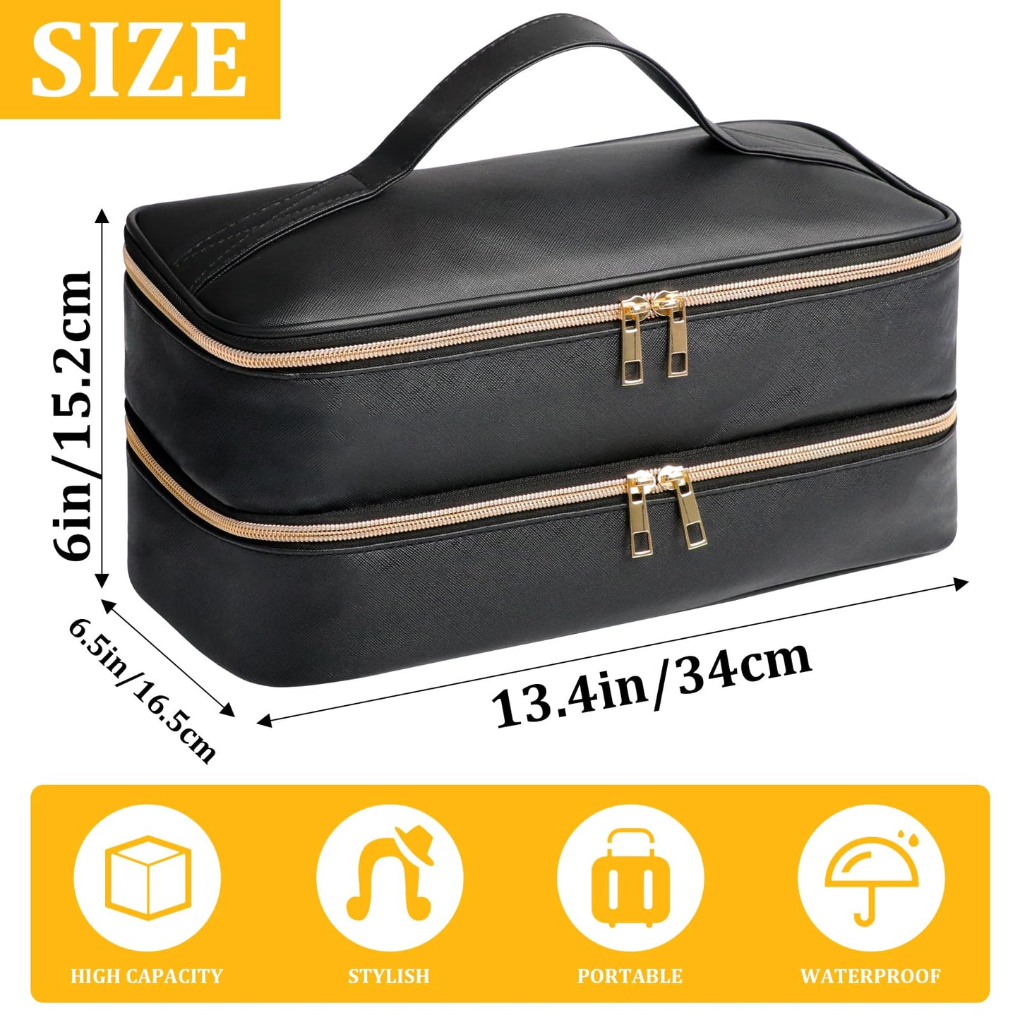 Sambois travel bag side profile emphasizing the compact yet large capacity double layer thickness