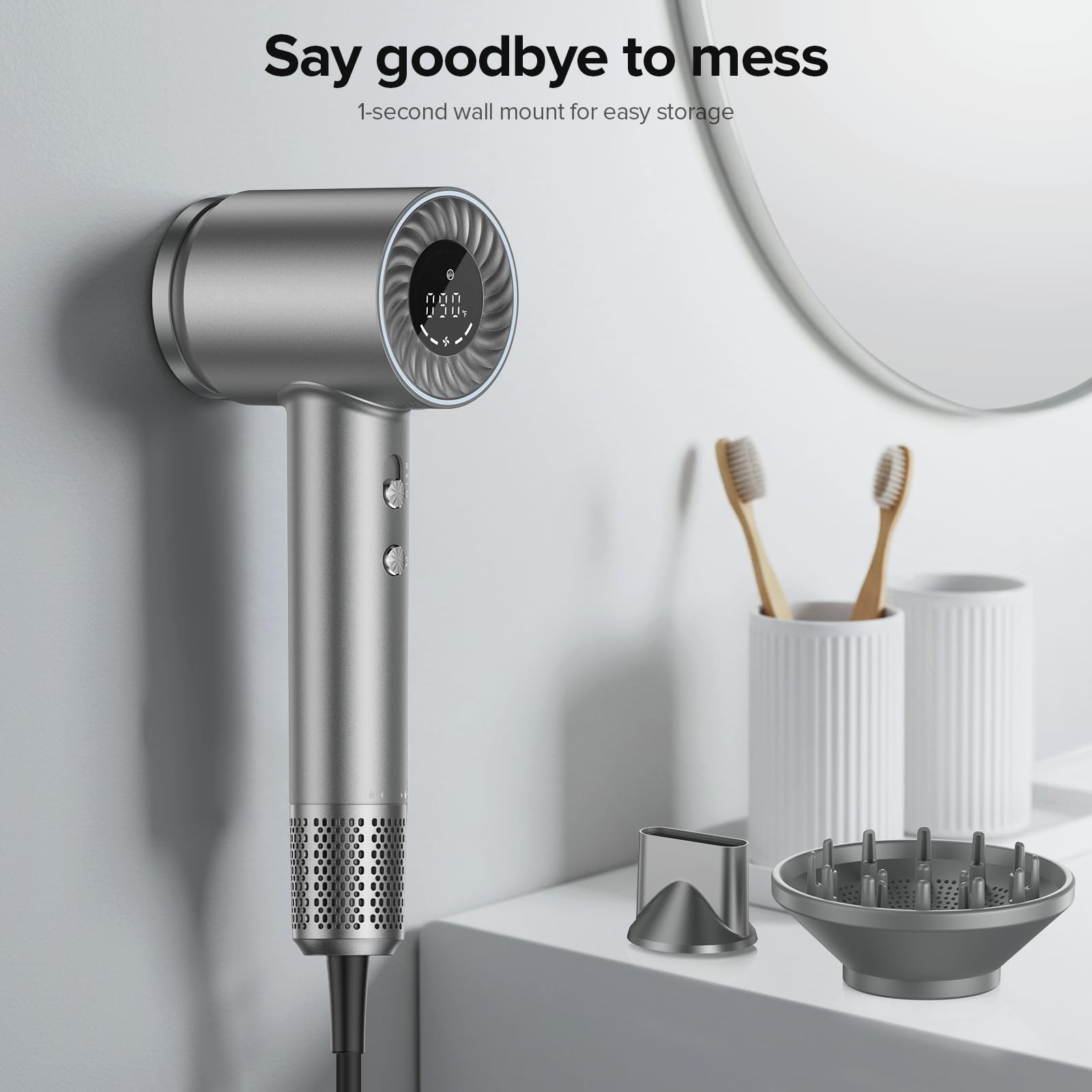 Close up of Lpstea hair dryer airflow nozzle