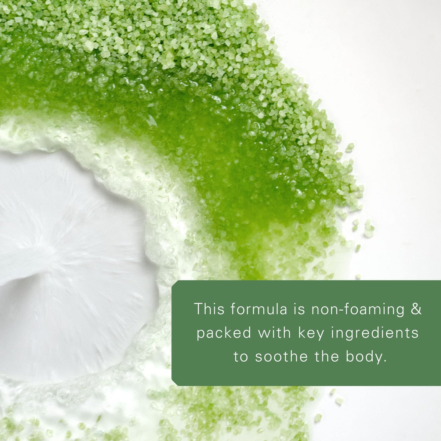 Top down view of Village Naturals Therapy mineral bath soak