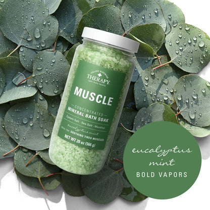 Authentic USA imported Village Naturals Therapy muscle soak packaging