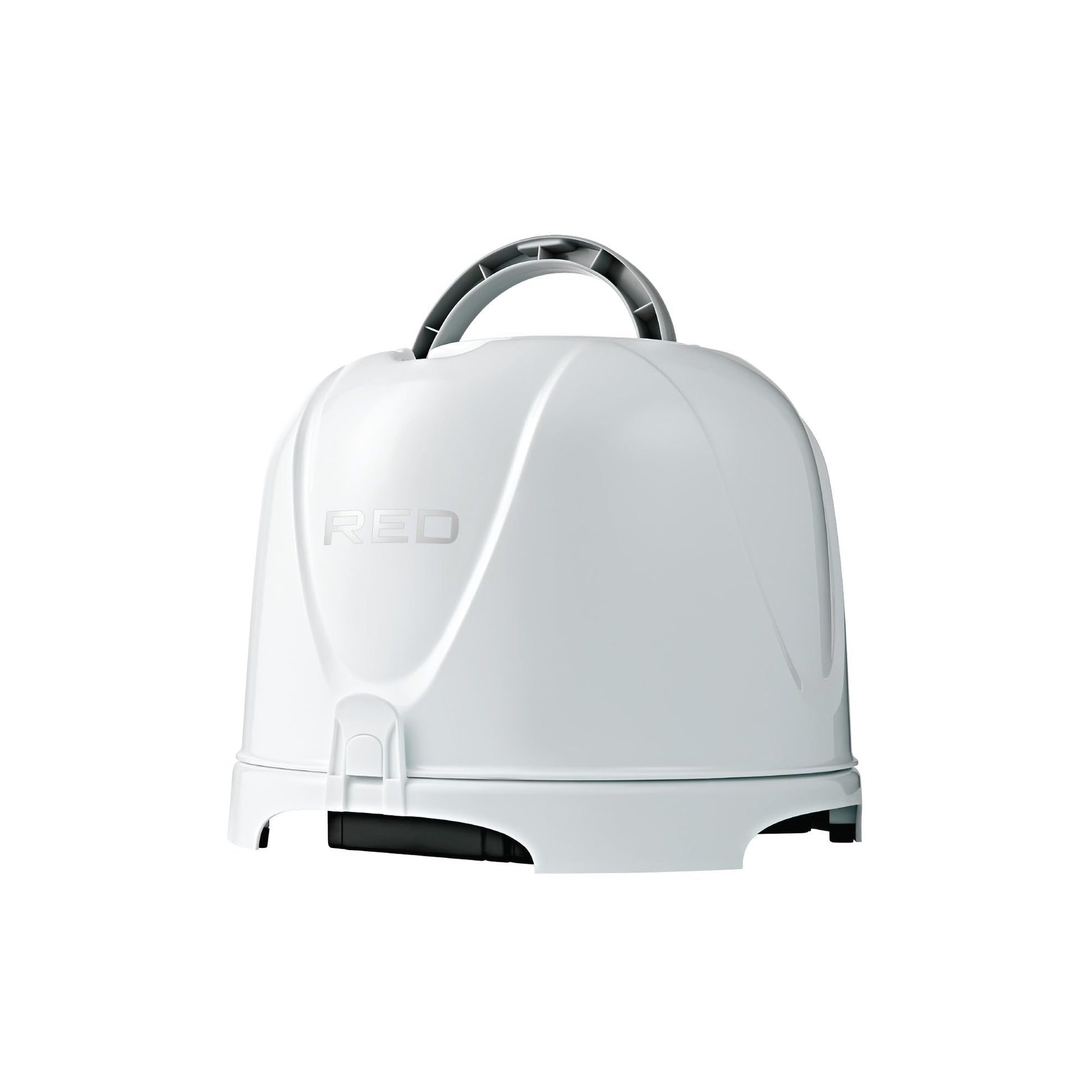 Red by Kiss ceramic tourmaline professional hood dryer side profile highlighting the deep extra coverage bonnet space
