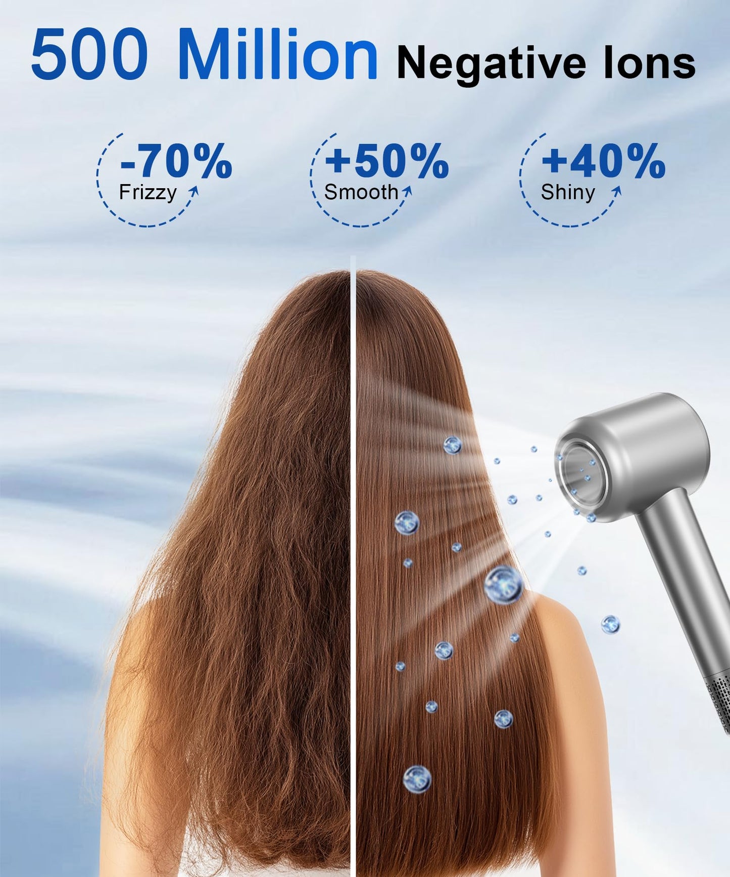 Side profile of Flashbase professional ionic blow dryer