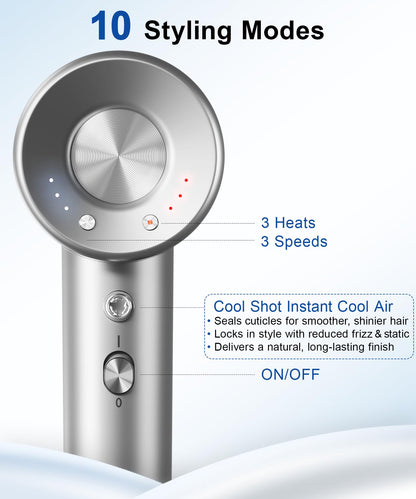 Close up of Flashbase hair dryer nozzle and airflow design
