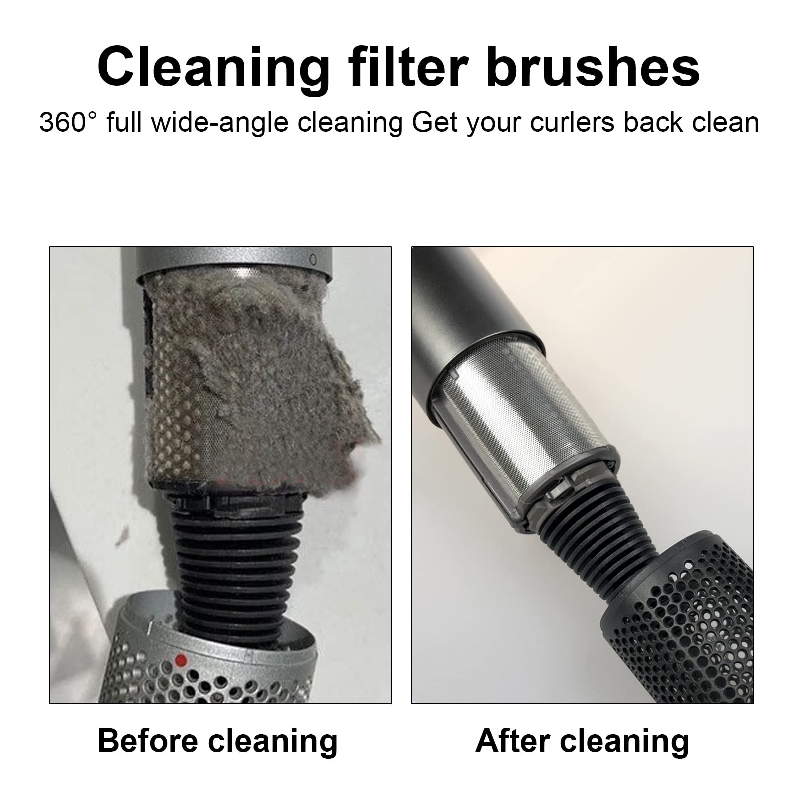 Fixbetter brush accessory being placed onto the handle of a premium hair styling tool