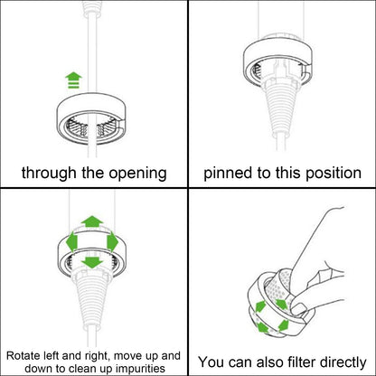 Fixbetter grey maintenance tool demonstrating 360 degree coverage on a device filter screen